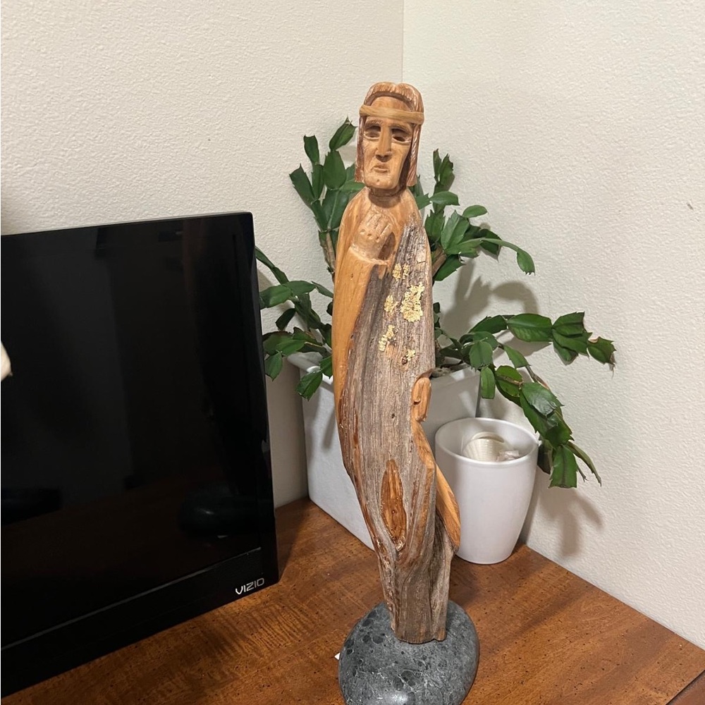 Hand-Carved Cedar Saint – Robbie Nuanez (Santero)